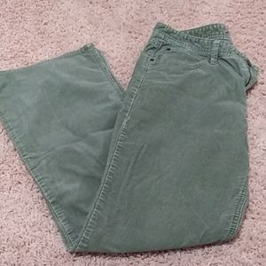 Womens Eddie Bauer Cordoroy Pants size 10 Green